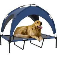 PawHut Erhöhtes Hundebett mit Dach D04-272V03
