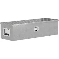 HOMCOM -Gerätekasten-Aluminium-99L x 33B x 25,5H cm-Silber
