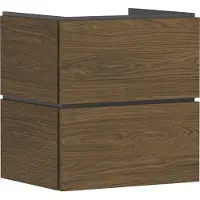 Hansgrohe Xilesa E - Badmeubel - 580/470mm maat - 2 lades - Voor wastafel - Cashmere Oak