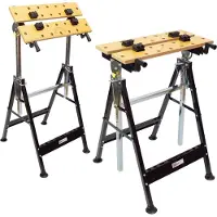 TRUTZHOLM - Werkbank Inklapbare in Hoogte Verstelbaar - Max. 100 kg - Opspantafel - Mobiele Werktafel met Klemmen