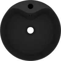 OEM Wasbak, modern design, met overloopfunctie, olijfgroen