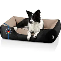 BedDog hondenmand LUPI, vierkant hondenkussen, grote hondenbed, hondensofa, hondenhuis, met afneembare hoez, wasbaar, maat S-XXXL