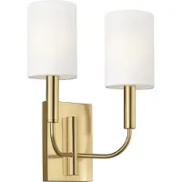 Elstead Lighting LED Wandlamp Brianna | 2X E14 Max 60W | Burnished Brass