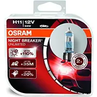 Osram Night Breaker Unlimited, 62 Watt, H11, halogeenlamp, 2 stuks