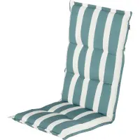 Hartman Tuinkussen Hoge Rug Roma Blauw 123 X 50 X 8 Cm