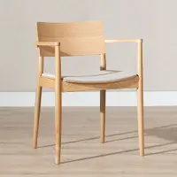 Livin24 Scandinavische eetkamerstoel Juan naturel eiken/off white