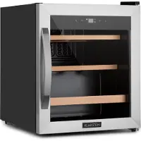 Klarstein Wijnkoeler Vinamour 12 Uno Wijnkoelkast 46L 12 Flessen - Wijnklimaatkast Flessenkoelkast - voor Wijnliefhebber voor Horeca - LED UV-Bescherming - Wijnkast - Wine Cooler - Wine Fridge