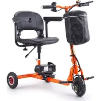 Vevor Krachtige 3-wielige elektrische scootmobiel voor volwassenen en senioren – Opvouwbare elektrische scootmobiel met een actieradius van 19 km