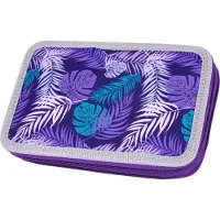 MCNEILL potlood etui Pencil Case with Two Compartments Dschungel paars