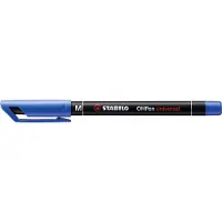 Ednet - Viltstift OHpen permanent 843/41 rond 1mm blauw | 1 stuk | 10 stuks