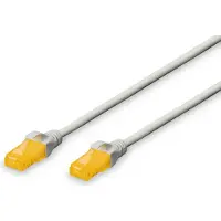 Digitus DK-1613-A-100 RJ45 Netwerkkabel, patchkabel CAT 6A U/UTP 10.00 m Grijs Halogeenvrij, Verdraaide paren 1 stuk(s)