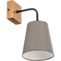 Envostar Wandlamp Risco, dimbaar, alu / grijs / zink, Woon-/ Eetkamer, Textiel / Stof / Zijde, Wandlamp