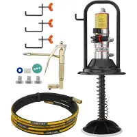 Vevor Pneumatische 0,6-0,8 MPa vetpomp Gegoten aluminium Luchtbediende vetpomp Debiet van 740 g/min Luchtvetpomp -20℃ tot 100℃ Bedrijfstemperatuur Geschikt voor 0-3# vet