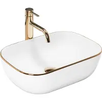 REA Opzetwastafel Belinda Gold Edge