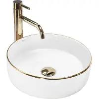 REA Opzetwastafel Sami Gold Edge
