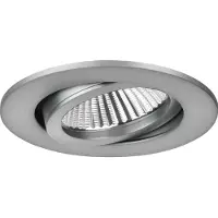 Brumberg Downlight BB03, wit / opaal, Woon-/ Eetkamer, Aluminium, downlight