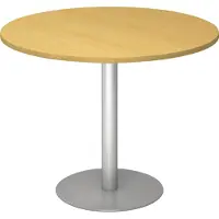 Hjh OFFICE PRO BISTRO F100R S - Systeem conferentietafel Beuken Zilver Ø 100