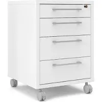 Ebuy24 Prisme ladekast B 4 lades wit.