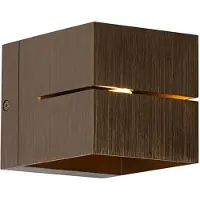 QAZQA Moderne wandlamp donkerbrons - Transfer Groove