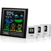 Bresser National Geographic Weerstation - Incl. 3 Sensoren - Met Kleurendisplay