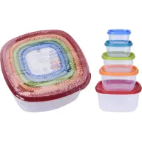Excellent houseware Verhoudbakjes 5 stuks verschillende maten