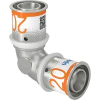 Uponor bocht Ø20x20mm - messing - 1070528