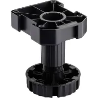 Sotech 10 x Set van 4 meubelpoten zwart met sokkelhoogte 110 mm