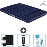 Bestway luchtbed - 2 personen - 152 x 203 x 28 cm - Blauw - Inclusief accessoires