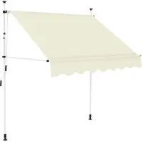 Syfax Luifel handmatig uittrekbaar 150 cm crème
