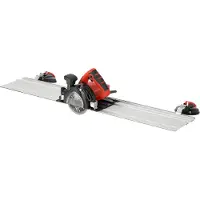 YATO Elektrische tegelzaag 125mm, 1400W, met verstelbare snedehoek. Tegelzaagmachine, handtegelzaag + geleiderail van 150 cm