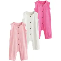 Next Rompertje/body rosa / magenta / wit