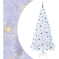 Syfax Kunstkerstboom met 300 LED Wit 210 cm PVC en staal