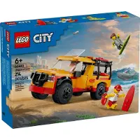 LEGO City Strandredder Truck Speelgoed - Bouwspeelgoed voor Kinderen, 6+ Jaar - Inclusief 2 Minifiguren, Haai