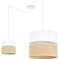 Light11 HOME Hanglamp, lampenkap 20 cm, witte spinnenmotief