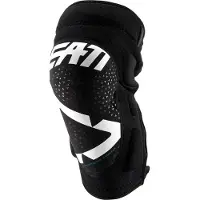 Leatt 3DF 5.0 Zip Witte Motocross Kniebeschermers Maat S-M