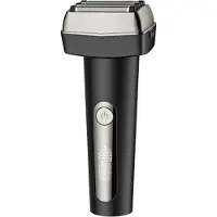 Zelurxx Elektrische scheerapparaat voor heren, 5 scheerkopjes, nat/droog, LED-display, USB-C, baard- en precisietrimmer, waterdicht, reisslot, zwart