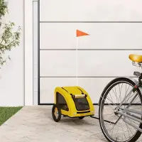 Prolenta Maison Exclusive - Fietsaanhanger. Geel, gemaakt van Oxford-stof en metaal