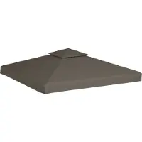 Syfax Prieeldak 2-laags 310 g/m² 3x3m taupe
