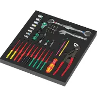 Wera 05150153001 9753 Kraftform Kompakt Service Set 1 Gereedschapset In Foam Inlay - 45-delig