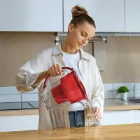 Markenlos Waterfilterkan Amethyst Rood - Verwijdert kalk en chloor - 2,8 liter - Rood