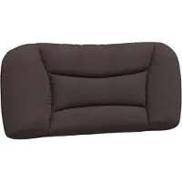 vidaXL Hoofdbordkussen "Hvar" 90 cm stof donkerbruin