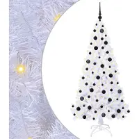 Syfax Kunstkerstboom met 300 LED Wit 180 cm PVC en staal