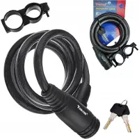 Tonyon Blokada Roweru - Fietsslot - 150x10 cm - Stalen Kabel - Anti-Roes Mechanisme