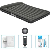 Bestway opblaasbare luchtbed – voor 2 personen – 152 x 203 x 30 cm – groen – inclusief accessoires