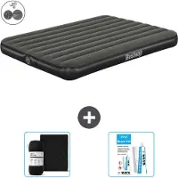 Bestway opblaasbare luchtbed - 2 personen - 152 x 203 x 25 cm - Groen - Inclusief accessoires