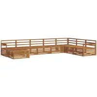 vidaXL Buiten bank set 8 st Naturel Massief Acacia Hout