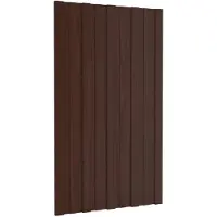Syfax Dakpaneel 12 pcs Bruin 80 x 45 cm Gegalvaniseerd staal