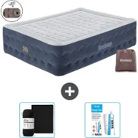 Bestway luchtbed - 2 personen - 152 x 203 x 51 cm - Blauw - Inclusief accessoires