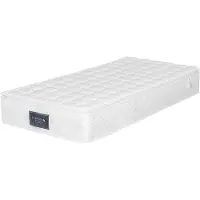Sweiko 90x200 cm, superzachte vezel, pocketveringmatras met 7 zones, koudschuimmatras, hardheid H3, 25 cm hoog - wit