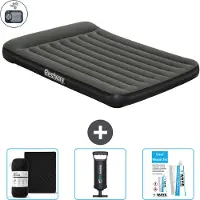 Bestway opblaasbare luchtbed - 2 personen - 152 x 203 x 30 cm - Groen - Inclusief accessoires